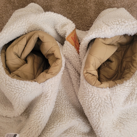 levi's premium type iii sherpa trucker jacket in ermine - Picture 7 of 12